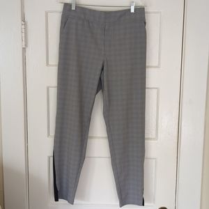 Athleta Gray Plaid Ankle Pants